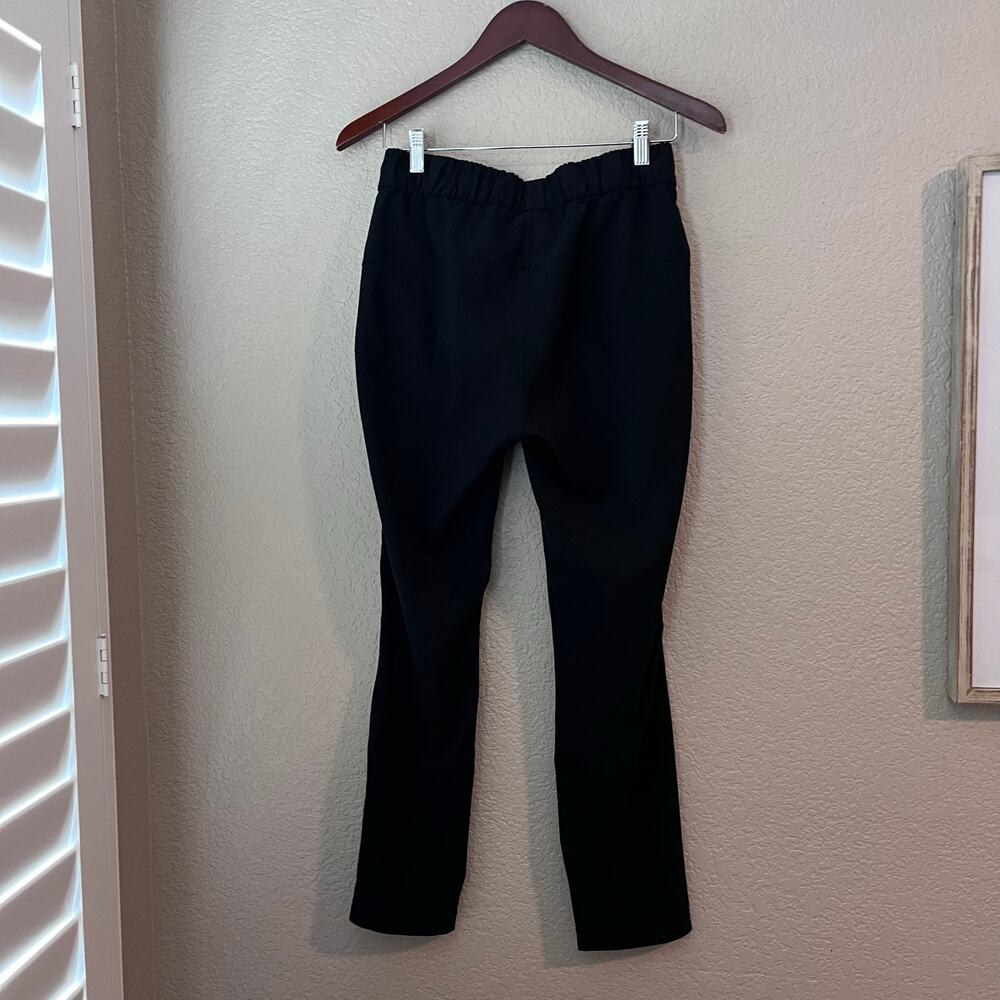 Lululemon On The Fly Black Pants Size 4 Women’s Elastic Waist Side Pockets - Picture 6 of 7